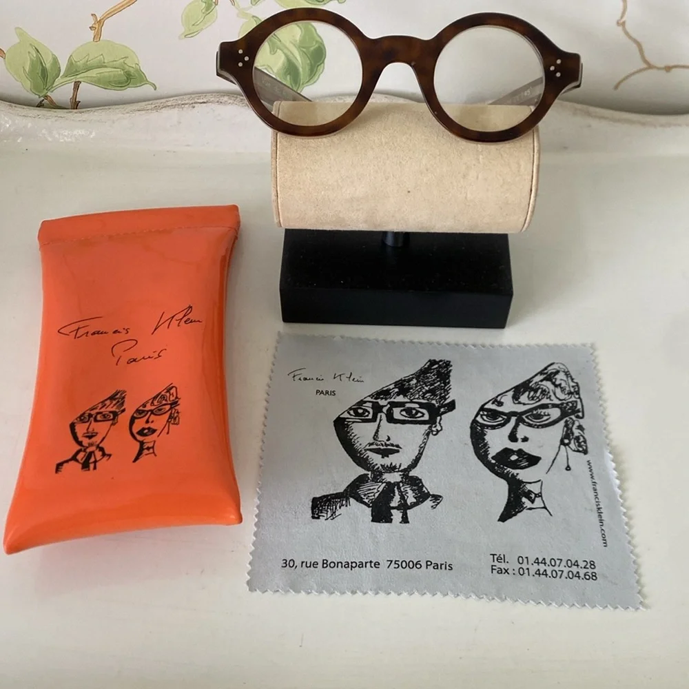 Vue dc Ron Brown Tortoise Reader Eyeglasses 43 26 325 Handmade in France
